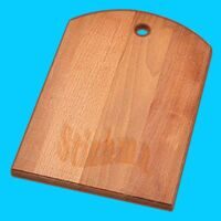 Доска разделочная деревянная Полубочка (бук; 04-2) 300 х 210 х 18 мм