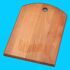 Доска разделочная деревянная Полубочка (бук; 04-2) 300 х 210 х 18 мм